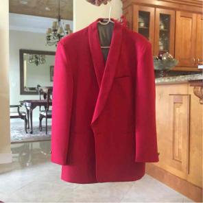 Falcone Mens Red Suit