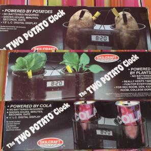 Vintage 2 potato clock fruit soda
