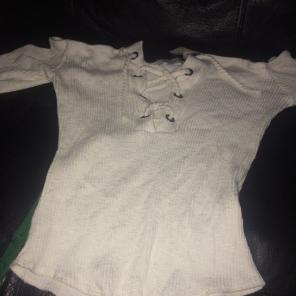 Long Sleeve Crisscross Laced Body Suit