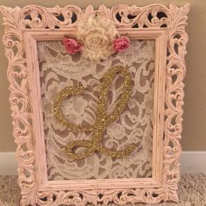 "L" Framed Accent Piece