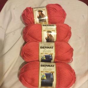 4 Skeins Bernat Satin Yarn