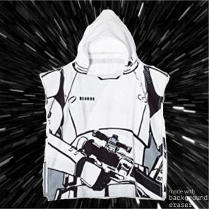 Star Wars Ep7 Storm Trooper Hooded Towel
