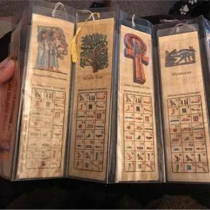 Genuine Egyptian Papyrus Bookmarks
