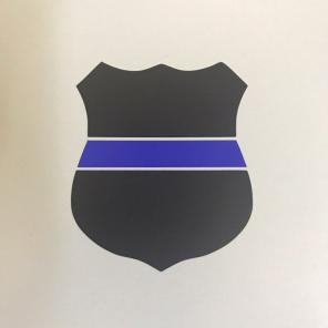 Thin Blue Line Car Police Window Decal