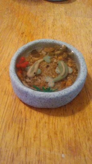 Resin koi fish pond