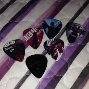 Green Day Guitar Picks + Gibson Pick