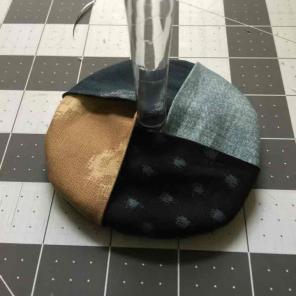 Indigo Wineglass coasters-set of 3