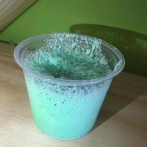Fluffy slime with glitter