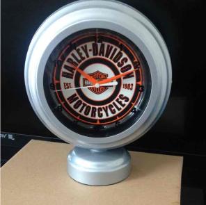 Authentic Harley-Davidson Neon Clock