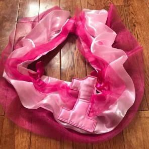 1st Birthday High Chair Skirt