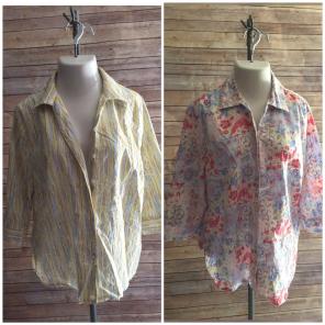 2 Beautiful Alia Button Blouses Sz 18