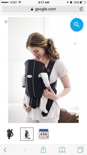 Bjorn Baby Carrier In Black