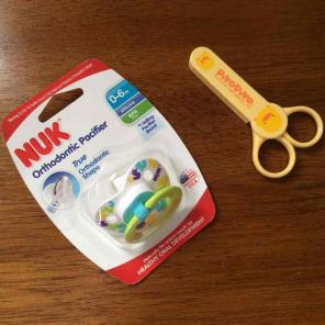 Baby nail clipper and nuk pacifier