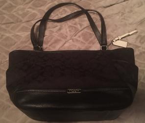 COACH - Black On Black Signature Tote