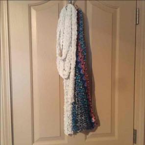 Scarf bundle (White & Multi colored)