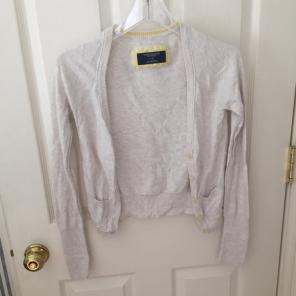 American Eagle Off White Cardigan