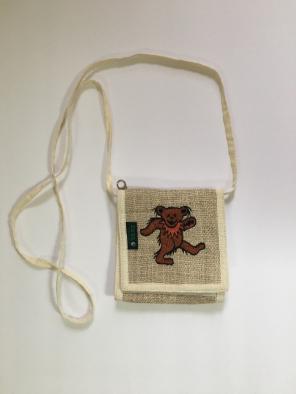 Grateful Dead Dancing Bear Hemp Purse