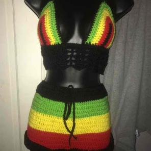 Crochet Jamaican set