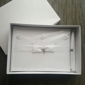Guest book with pen