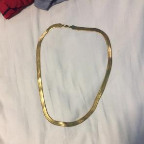 Herringbone Chain 18k Gold Plated
