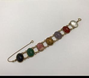 Vintage Bracelet Gold Filled Scarab