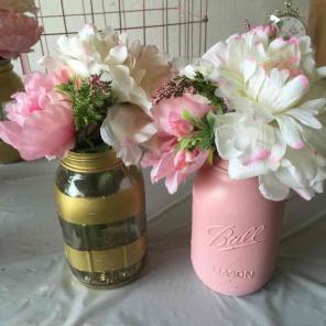 16 Centerpieces and bird cage card box