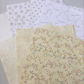 Stitched Glitter Foil Mulberry Paper #19