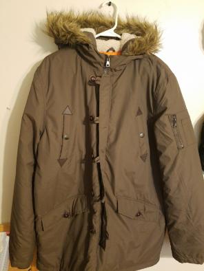 Fur hood winter coat