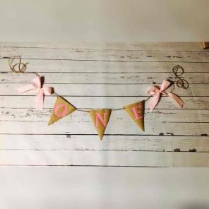 Burlap ONE Baby Banner