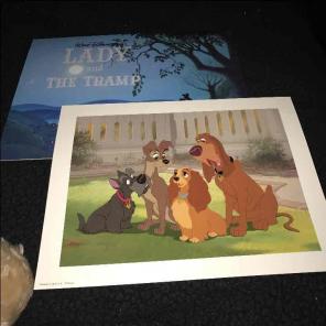Disney Lady & The Tramp Lithograph Set