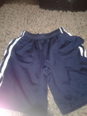 Navy blue basketball shorts