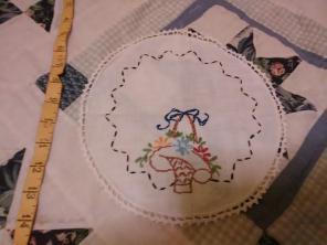Beautiful vintage embroiderer doily
