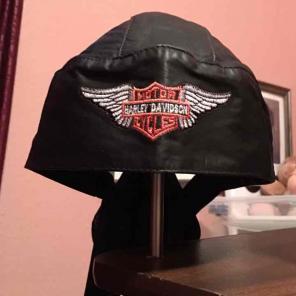 Harley Davidson Leather Tie Back Cap