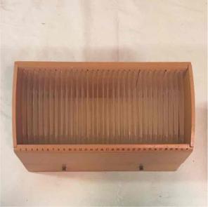 Oak Monthly Bill Organizer w/Drawer