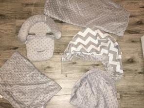 Grey Car seat Cover Set 4 Pc.