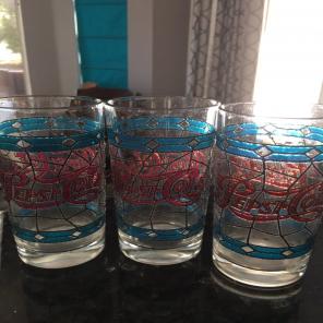 Vintage Tiffany StylePepsi Cola Glasses