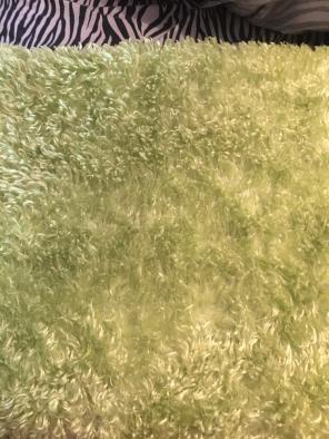 Lime Green Fuzzy Throw