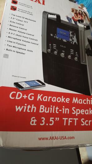Karaoke with screen and mic