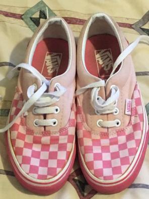 Pink Checkered Vans
