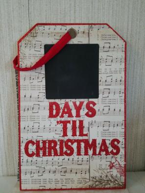 "Days til Christmas" wall hanger