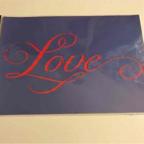 "Love" Stencil
