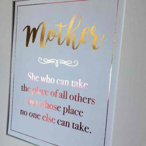 ✨Mother foil wall art✨