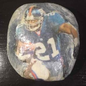 Tiki Barber Picture on the rock!