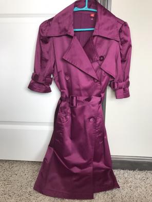 Magenta Trench Coat