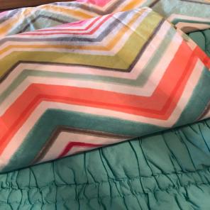 Pottery Barn Twin Quilt Set Duvet 4 Pc