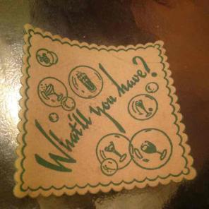 VINTAGE "What'll You Have Label"