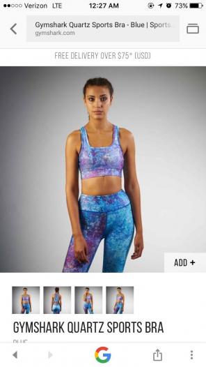 Gymshark Quartz Sports Bra