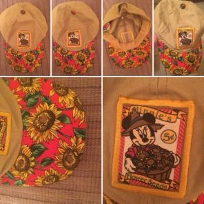 Vintage Minnie Mouse Sunflower Hat