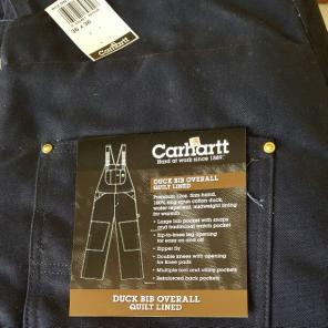 Carhartt insulated bibs 32x34
