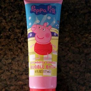 New peppa pig bubble bath
